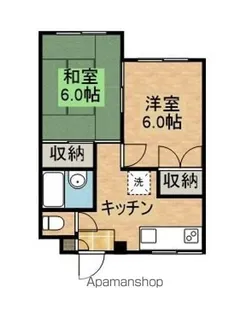 ベルフィオーレ盛岡【104号室】の間取り