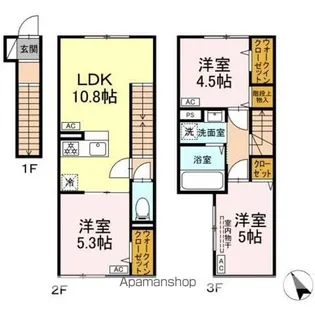 セレスティア柴又IV【2階】の間取り