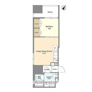 NIFIT日本橋横山町【5階】の間取り