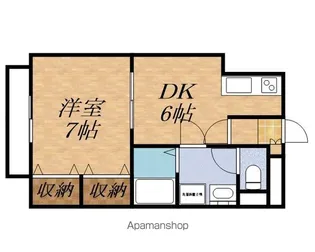ツインズ【A102号室】の間取り