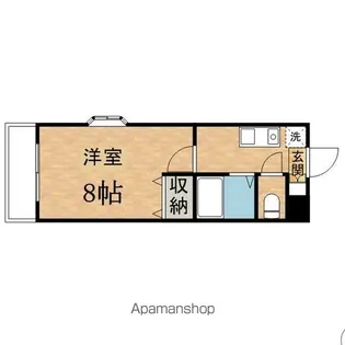 アドニスサザン【1階】の間取り