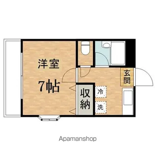 ハウスミント【201号室】の間取り