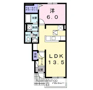 グランフィル2 B【1階】の間取り