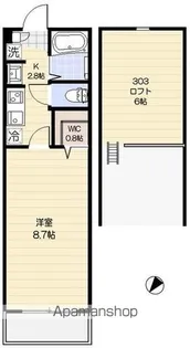 ブラン ノワール【3階】の間取り