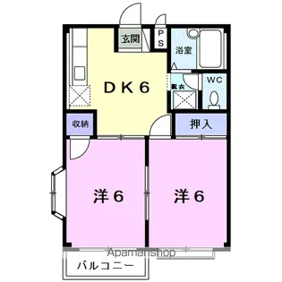 ジュネスアノンΒ【2階】の間取り