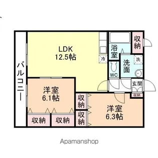 マルゼン中央【4階】の間取り