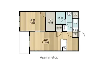 アヴァンティ【2階】の間取り
