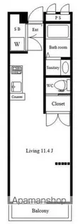 神宮前めぞぴあのK&A【302号室】の間取り
