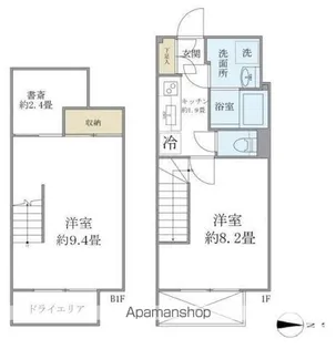 東京都中野区中央3丁目【マンション】の間取り