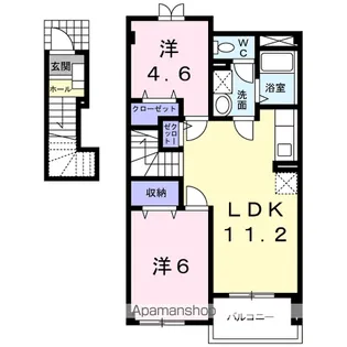 モクレレ【2階】の間取り