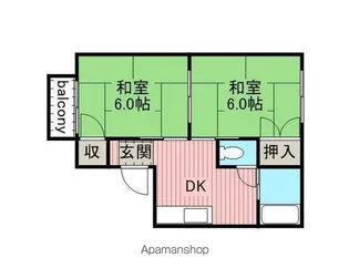 ハイネスエル【102号室】の間取り