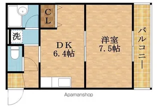 エタージュ中宮【3階】の間取り