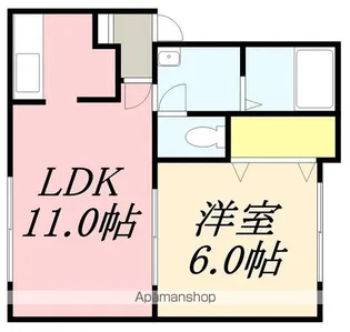 レラ美原【101号室】の間取り