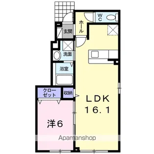 NORTH SEE ONE【1階】の間取り