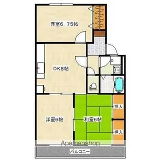 セジュール相田B棟【2階】の間取り