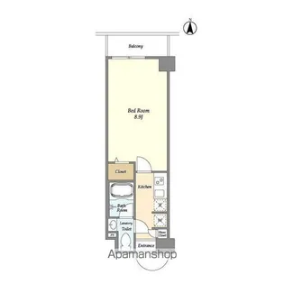 アルファコート下赤塚【4階】の間取り
