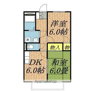 長野県伊那市境【アパート】の間取り