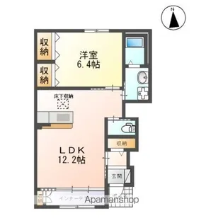 サウス フィールド【1階】の間取り