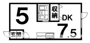 キャンパスONOーC【1階】の間取り
