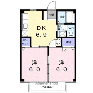 メゾンS【2階】の間取り