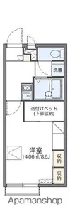 レオパレスメロンヴィーブル【2階】の間取り