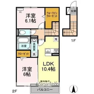 ノコパレス B棟【2階】の間取り