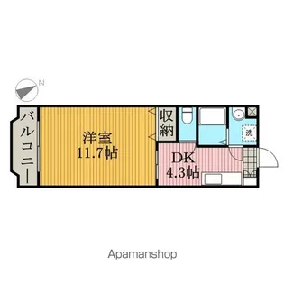 エテルナ清尚【307号室】の間取り