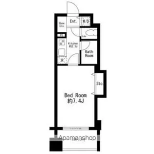 東京都中央区日本橋茅場町3丁目【マンション】の間取り