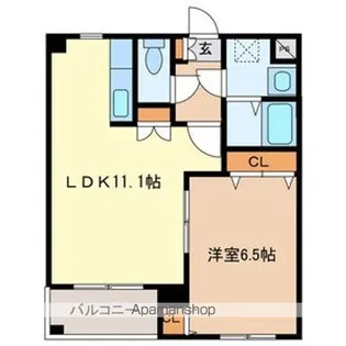 ピュアクレセント【101号室号室】の間取り