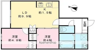 ハーモニー多摩平【305号室号室】の間取り