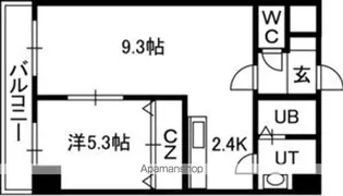 エステラ南3条館A【3階】の間取り