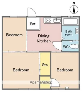 笠井マンション【17号室】の間取り
