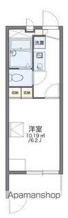 レオパレスMIO POSTO【108号室】の間取り