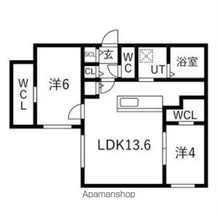 仮)菊水1ー4MS【2階】の間取り