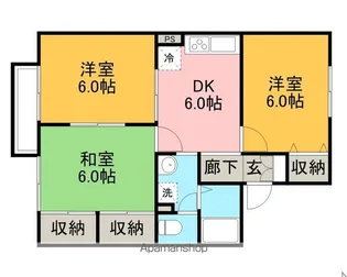 レジデンス’95 D棟【2階】の間取り