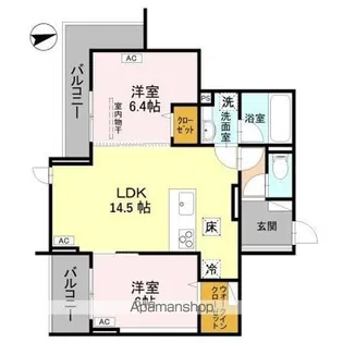 RESIDENCE KAZE 桜【1階】の間取り