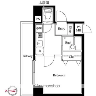 ヴェルステージ練馬【7階】の間取り