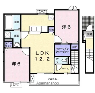 メゾンド サン ミシェル【2階】の間取り