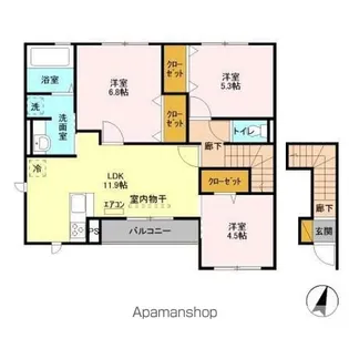 なんてんの郷 II【1階】の間取り