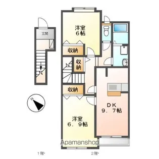 チェリーヒルズ【2階】の間取り