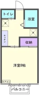 ヒューマンハイツB【222号室】の間取り