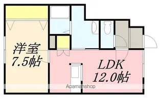 LA・CASAⅠ(ラカーサⅠ)【101号室】の間取り