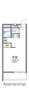 レオパレスネッスル小松【201号室】の間取り