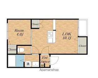 リベール東近江【103号室】の間取り