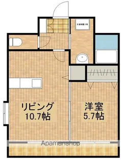 エメラルドマンション【3階】の間取り