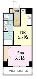 しゃとれ小松島【5階】の間取り