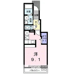 グリーンヒルA【1階】の間取り