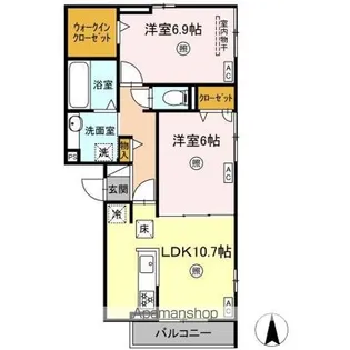 エマーブルMグラン II棟【1階】の間取り