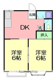 サンファーストA【1階】の間取り