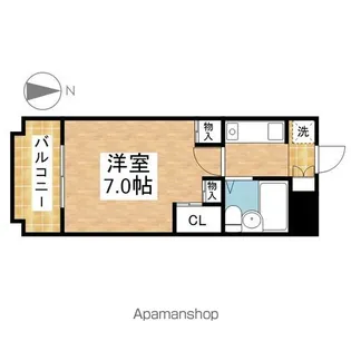タマキビルPARTⅡ【2C号室】の間取り